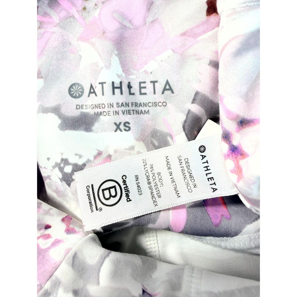 Athleta Women’s XS Floral High Rise Pocket Full Length Workout Leggings - Picture 4 of 16